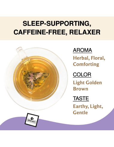 Té de Comfort de Valeriana Brewix - 25 Bolsitas Sin Cafeína