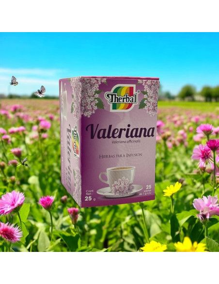 Té de Valeriana Therbal 25 Bolsitas 1g - Natural y Vegano