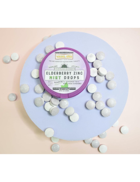 Pastillas para Garganta Eze Saúco Menta Vitamina C Zinc 40 Unidades