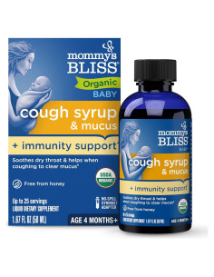 Jarabe para la tos orgánico Mommy's Bliss 49.6 ml - Bebés 4 meses+