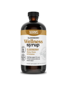 Jarabe de Saúco Negro Norm's Farms 227 g - Sin Alcohol, Vegano
