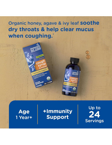 Jarabe orgánico para la tos Mommy's Bliss 118 ml niños