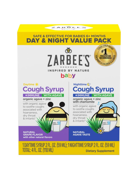 Jarabe para la tos diurna y nocturna Zarbee's 2x59.15ml