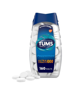 TUMS Ultra Fuerza 160 Tabletas Masticables Antiácidas Menta