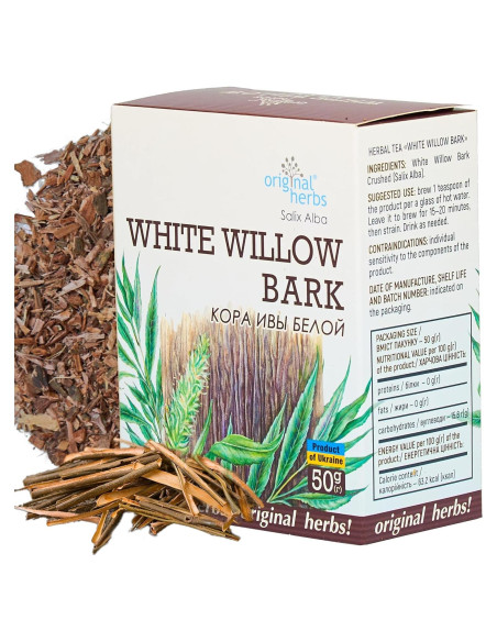 Té de Corteza de Sauce Blanco 100% Puro 50g - Hierbas Originales Té de Corteza de Sauce Blanco 100% Puro 50g - Hierbas Originales