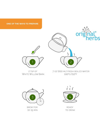 Té de Corteza de Sauce Blanco 100% Puro 50g - Hierbas Originales