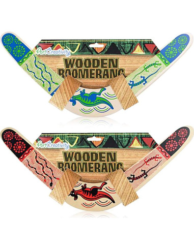 Boomerang de Madera ArtCreativity Set de 2 para Niños