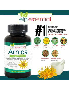 Cápsulas de Árnica Montana ELP Essential 100 Unidades 2