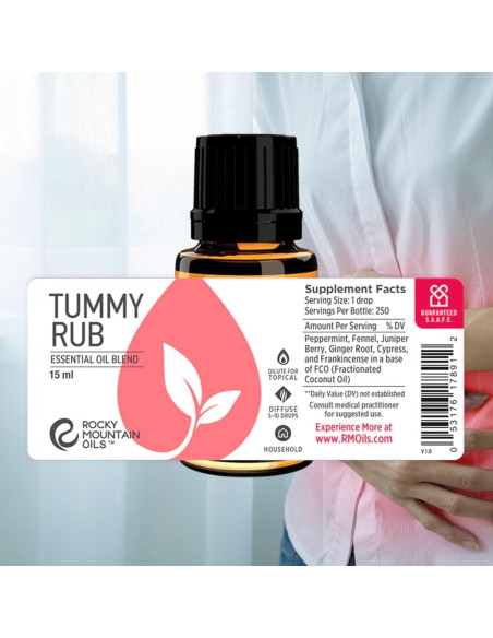 Aceite Esencial Tummy Rub Rocky Mountain 10ml Aromaterapia