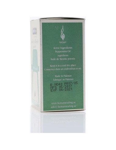 Aceite Esencial de Menta Hemani 40 ML - 100% Puro para Aromaterapia