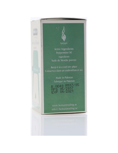 Aceite Esencial de Menta Hemani 40 ML - 100% Puro para Aromaterapia