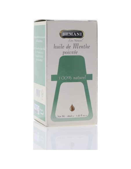 Aceite Esencial de Menta Hemani 40 ML - 100% Puro para Aromaterapia