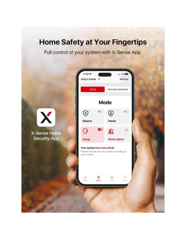 Sistema de Seguridad Inalámbrico X-Sense AS05, 5 Piezas