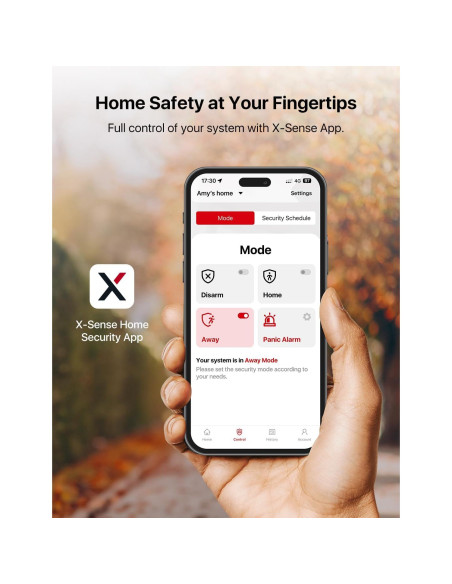 Sistema de Seguridad Inalámbrico X-Sense AS05, 5 Piezas