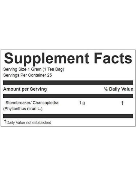 Té Herbal Chanca Piedra 100% Natural - 50 Bolsitas