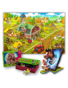 Rompecabezas Educativo Argun de Animales de Granja 88 Piezas