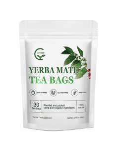 Bolsitas de Té de Yerba Mate Orgánica GORNVB 30 Unidades