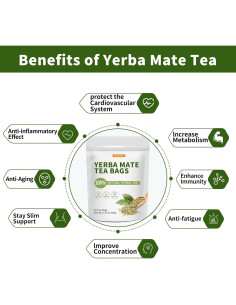 Té de Yerba Mate Naturals 30 Bolsitas Ecológicas 100% Argentina 2