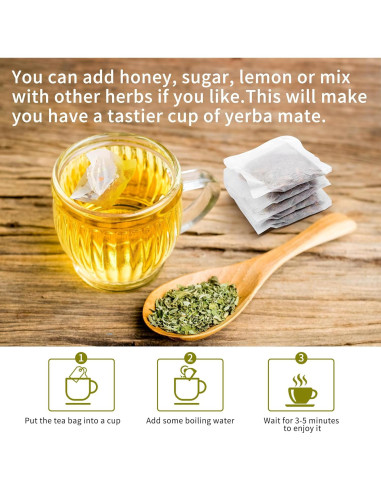 Té de Yerba Mate Naturals 30 Bolsitas Ecológicas 100% Argentina