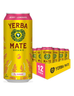 Yerba Mate Orgánica Guayakí Limonada Frutos Rojos 12x450ml