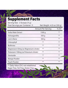 Yerba Mate Instantáneo BloomBoost 120g - Durazno Mango, Sin Azúcar 2