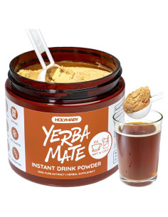 Yerba Mate Instantáneo Orgánico HOLYMARY 120g - Energía y Enfoque