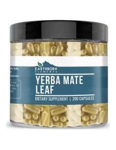 Cápsulas de Hoja de Yerba Mate Earthborn Elements 200 Unidades