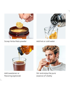 Yerba Mate Instantáneo Orgánico HOLYMARY 120g - Energía y Enfoque 2