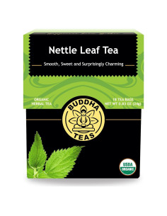 Té de Hoja de Ortiga Orgánico Buddha Teas - 18 Bolsitas Sin Cafeína