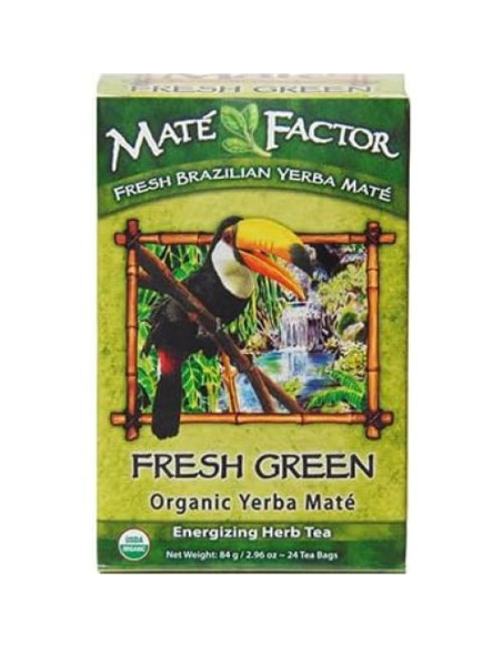 Yerba Mate El Factor Mate Orgánico Energizante 24 Bolsas 83.5g