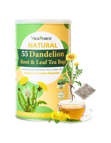 55 Bolsitas de Té de Diente de León VitalForest 165g Ecológicas