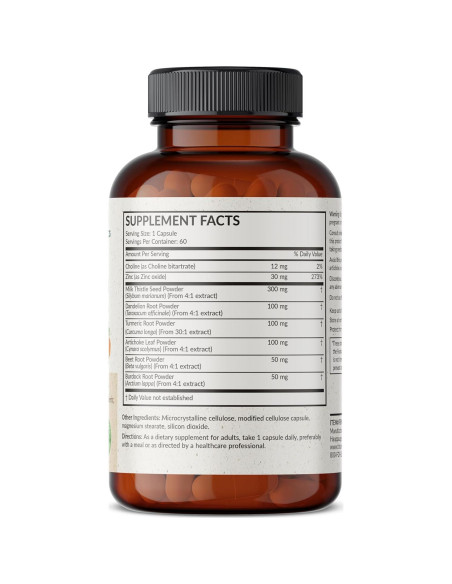 Fórmula Detox Hepática Futurebiotics 60 Cápsulas Vegetarianas Fórmula Detox Hepática Futurebiotics 60 Cápsulas Vegetarianas