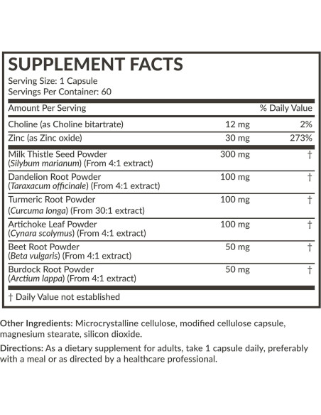 Fórmula Detox Hepática Futurebiotics 60 Cápsulas Vegetarianas Fórmula Detox Hepática Futurebiotics 60 Cápsulas Vegetarianas