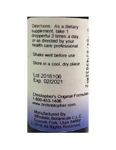 Extracto Glicerina Raíz de Diente de León Dr. Christopher 60 ml 2