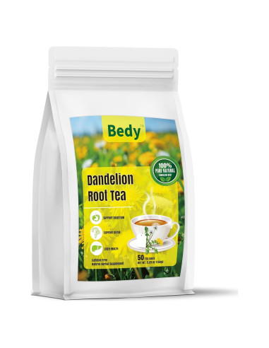 Té de Raíz de Diente de León Bedy 150g - 50 Bolsas Sin Cafeína