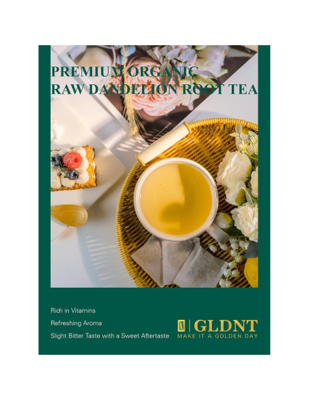 Té de Raíz de Diente de León Orgánico GLDNT - 100 Bolsitas Té de Raíz de Diente de León Orgánico GLDNT - 100 Bolsitas