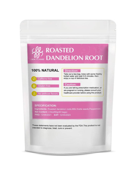 Té de hierbas premium iMATCHME 40 bolsas diente de león Té de hierbas premium iMATCHME 40 bolsas diente de león
