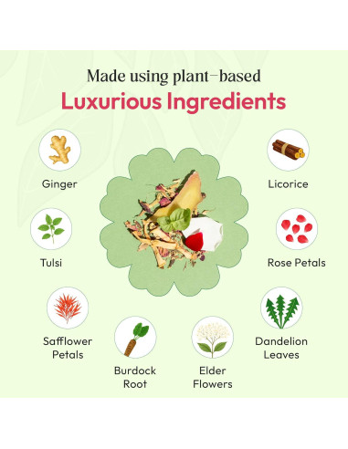 Té de hierbas Pella Nutrition con jengibre y diente de león - 25 bolsas