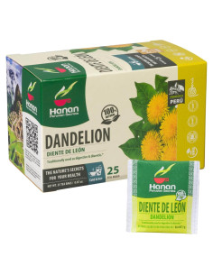 Té de Raíz de Diente de León Hanan 25 Bolsitas Detox Digestivo