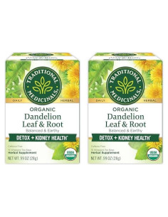 Té de Hierbas Orgánico Diente de León Medicinales Tradicionales 32 Bolsitas