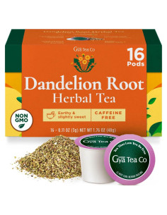 Té Herbal Gya Tea Co Diente de León 16 Cápsulas Sin Cafeína
