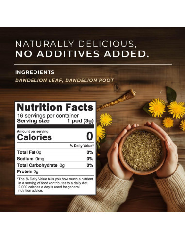 Té Herbal Gya Tea Co Diente de León 16 Cápsulas Sin Cafeína