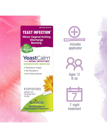 Suplementos Homeopáticos Boiron YeastCalm 7 Supositorios Vaginales