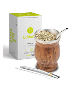 Conjunto de Mate BALIBETOV - Taza de Acero Inoxidable Doble Pared