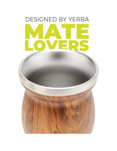 Conjunto de Mate BALIBETOV - Taza de Acero Inoxidable Doble Pared