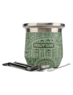 Taza de Yerba Mate MADFLOW Acero Inoxidable Doble Pared