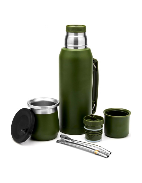 Conjunto Yerba Mate BALIBETOV - Calabash 266ml, Termo 1000ml