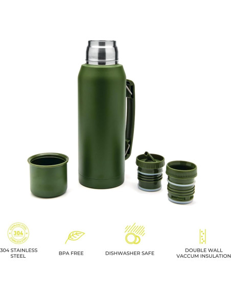 Conjunto Yerba Mate BALIBETOV - Calabash 266ml, Termo 1000ml