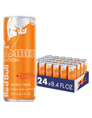 Red Bull Edición Ámbar Bebida Energética Fresa Albaricoque 248ml x24