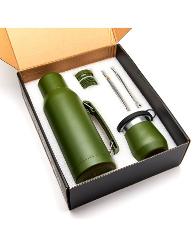 Conjunto Yerba Mate BALIBETOV - Calabash 266ml, Termo 1000ml